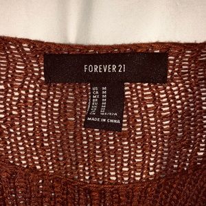 Forever 21 orange knit sweater